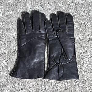 Vintage Brown Leather Thinsulate‎ lined Gloves size Large Womens